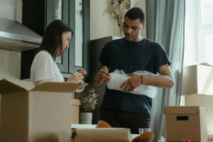 people packing